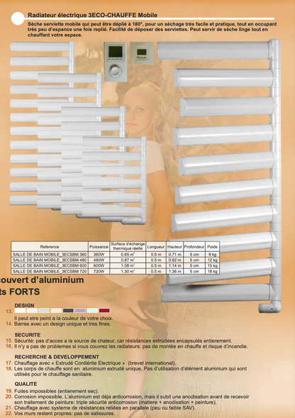 Sèche serviettes articulé